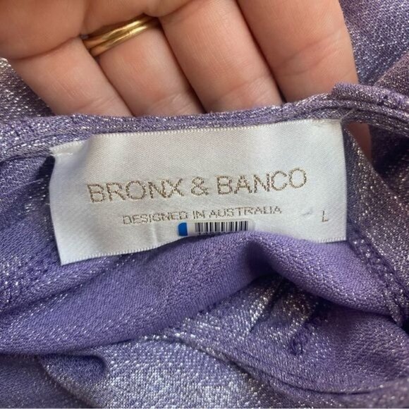 Bronx and Banco Amara Lilac Cut Out Gown L - Picture 14 of 15